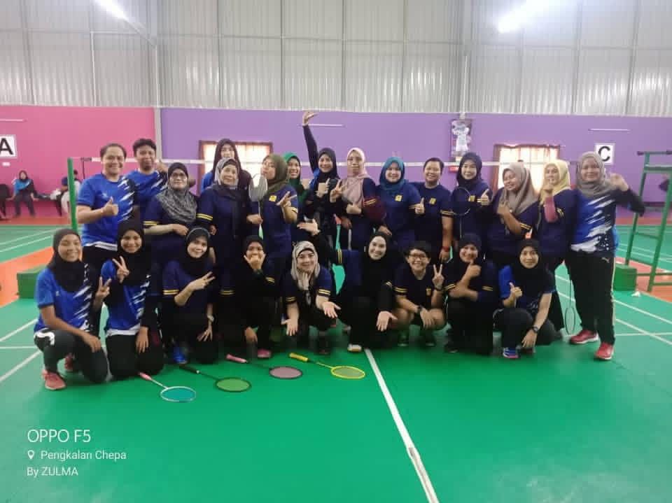 Gelanggang badminton IBY view dari atas